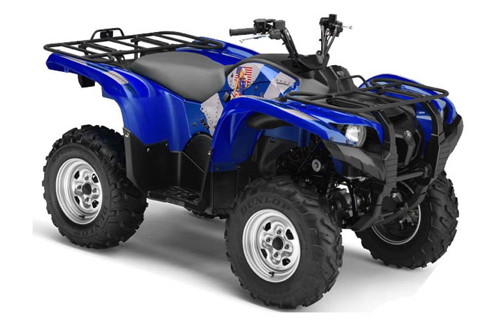 Yamaha Grizzly 700 / 550 ATV Graphic Kit - 2007-2014 T Bomber Blue