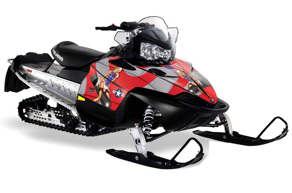 Polaris RMK / Shift / Assault Sled Graphic Kit - 2006-2020 T Bomber Red