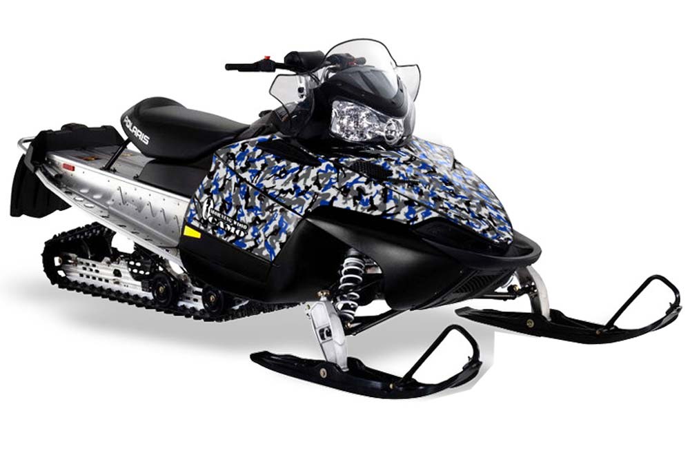 Polaris RMK / Shift / Assault Sled Graphic Kit - 2006-2020 Urban Camo Blue