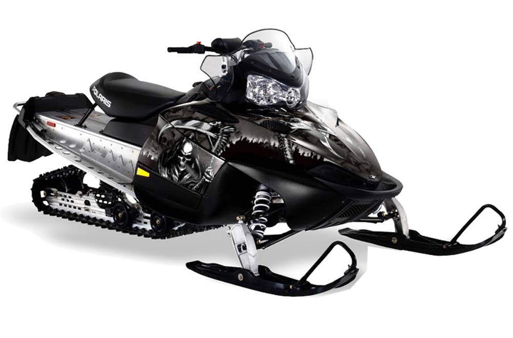 Polaris RMK / Shift / Assault Sled Graphic Kit - 2006-2020 Reaper Black