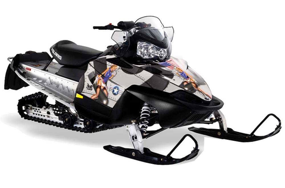 Polaris RMK / Shift / Assault Sled Graphic Kit - 2006-2020 T Bomber Black