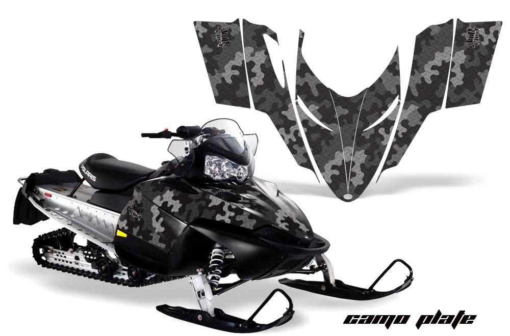 Polaris RMK / Shift / Assault Sled Graphic Kit - 2006-2020 Camoplate Black