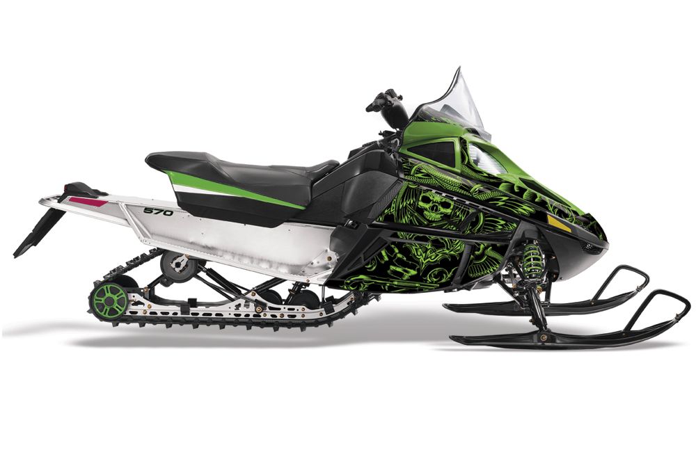 Arctic Cat F Z1 Series Sled Graphic Kit - All Years Skulls N Hammers