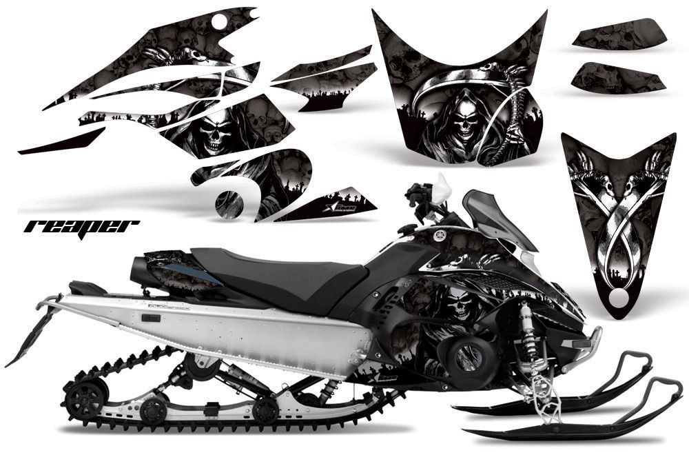 Yamaha FX Nytro Sled Graphic Kit - 2008-2014 Reaper Black