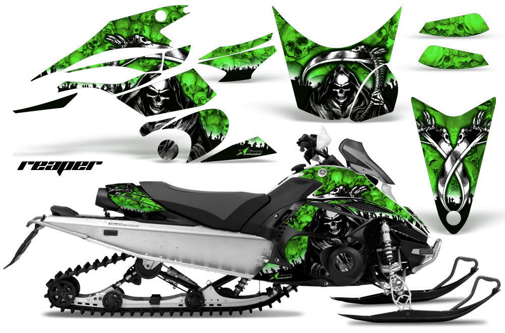 Yamaha FX Nytro Sled Graphic Kit - 2008-2014 Reaper Green