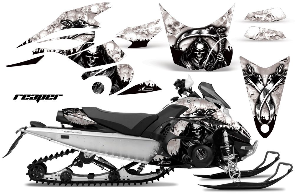 Yamaha FX Nytro Sled Graphic Kit - 2008-2014 Reaper White