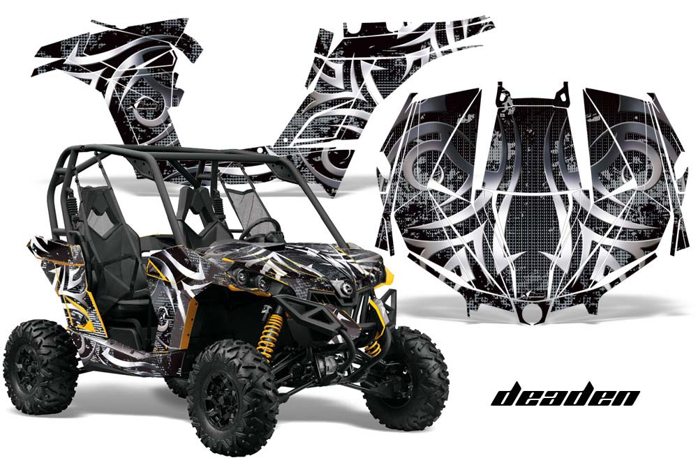 Can-Am Maverick 1000 X RS R Graphic Kit - 2013-2016 Deaden Black