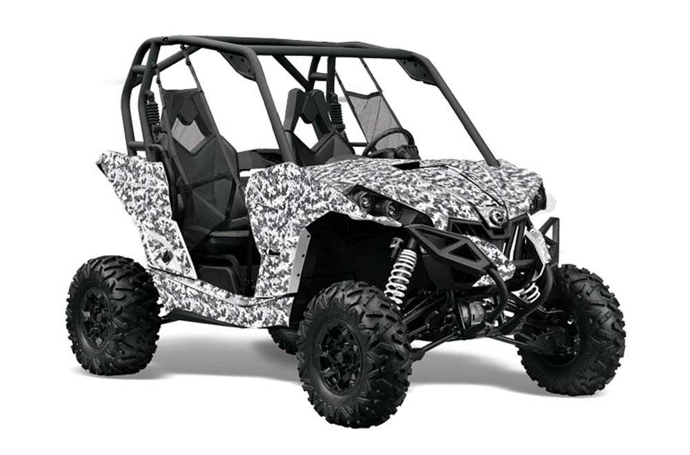 Can-Am Maverick 1000 X RS R Graphic Kit - 2013-2016 Digicamo White