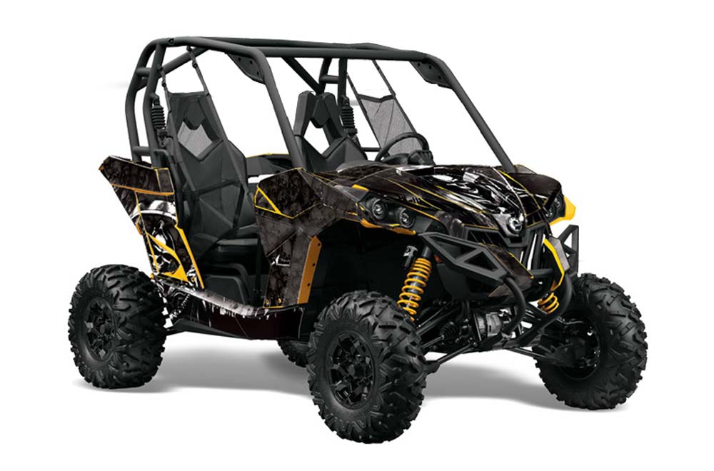 Can-Am Maverick 1000 X RS R Graphic Kit - 2013-2016 Reaper Black