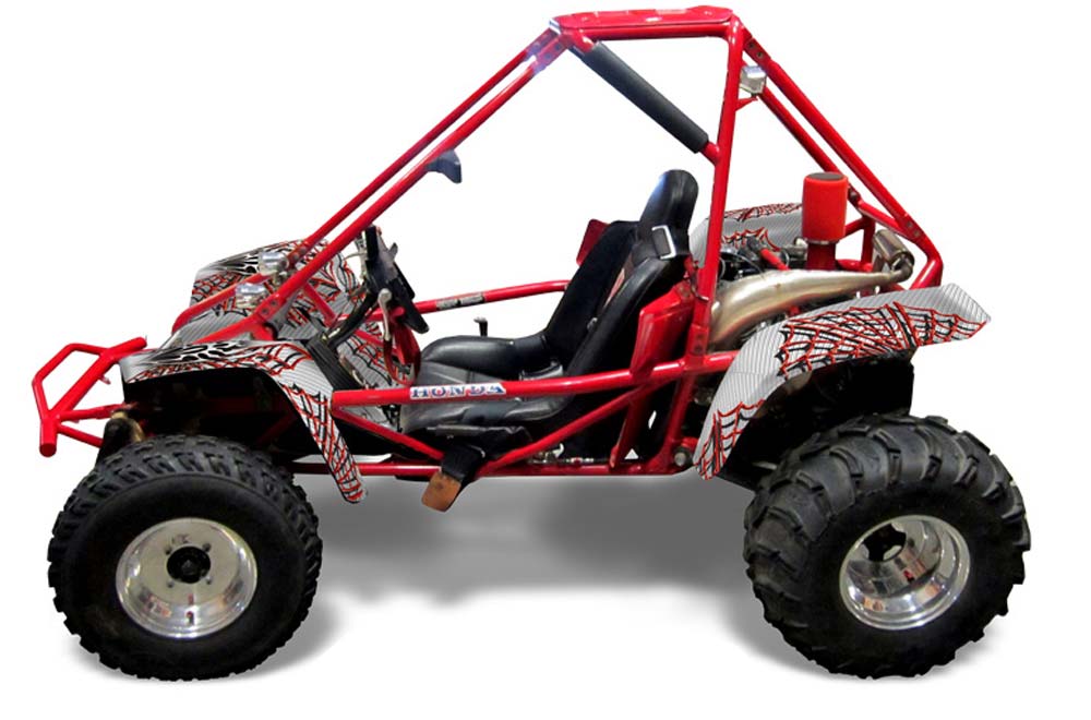 Honda Odyssey FL350 Graphic Kit - 1985 Widow Maker Red