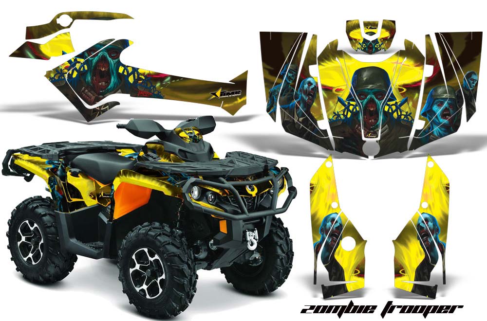 Can Am Outlander 500 / 650 / 800 / 800R / 1000 XT-P ATV Custom Graphic Kit - 2013-2016