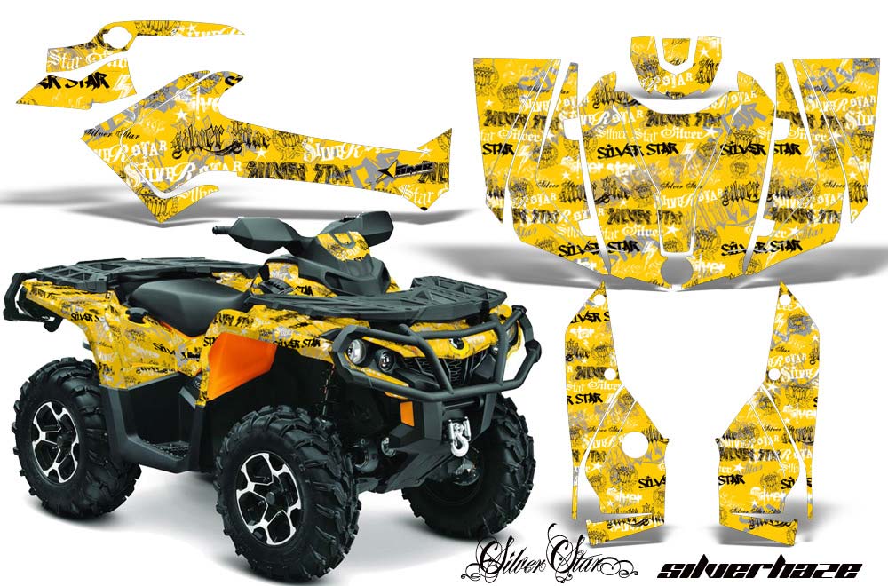 Can Am Outlander 500 / 650 / 800 / 800R / 1000 XT-P ATV Custom Graphic Kit - 2013-2016