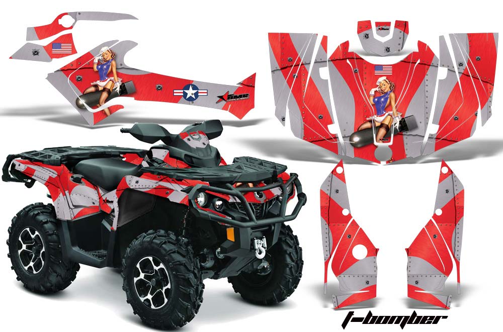 Can Am Outlander 500 / 650 / 800 / 800R / 1000 XT-P ATV Custom Graphic Kit - 2013-2016