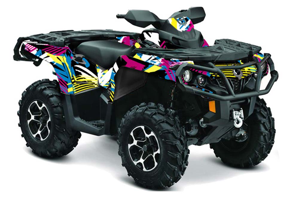 Can Am Outlander 500 / 650 / 800 / 800R / 1000 XT-P ATV Graphic Kit - 2013-2016 Flashback