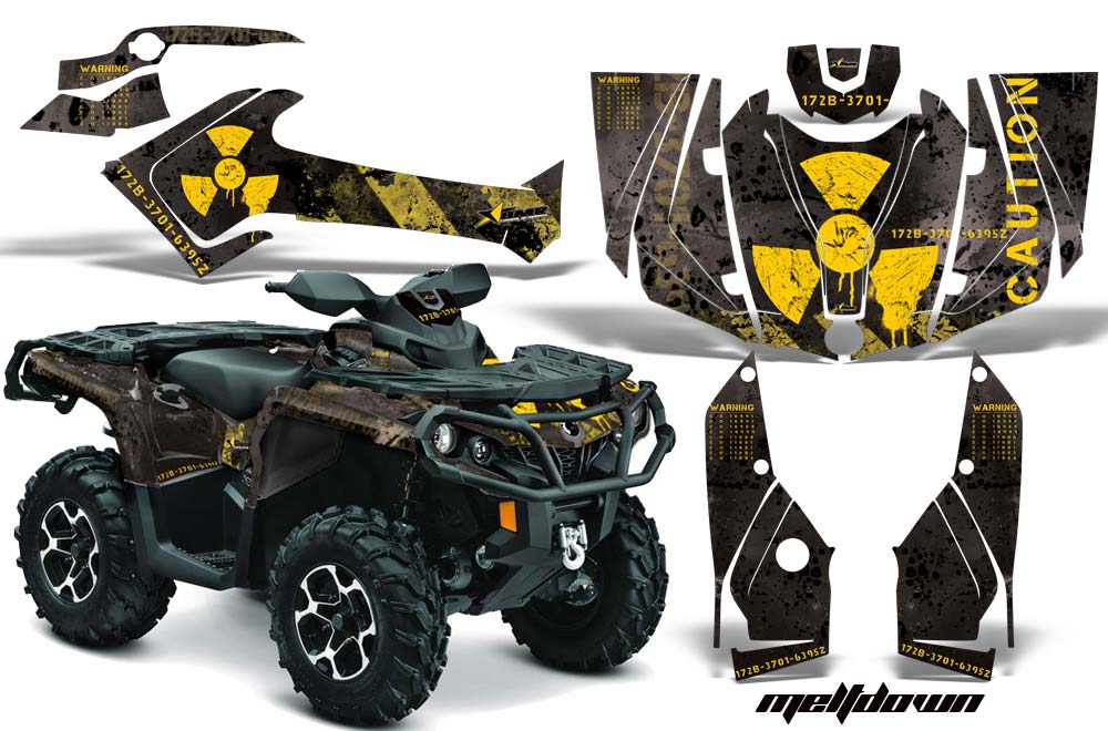 Can Am Outlander 500 / 650 / 800 / 800R / 1000 XT-P ATV Custom Graphic Kit - 2013-2016