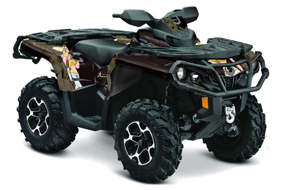 Can Am Outlander 500 / 650 / 800 / 800R / 1000 XT-P ATV Graphic Kit - 2013-2016 Mandy Yellow