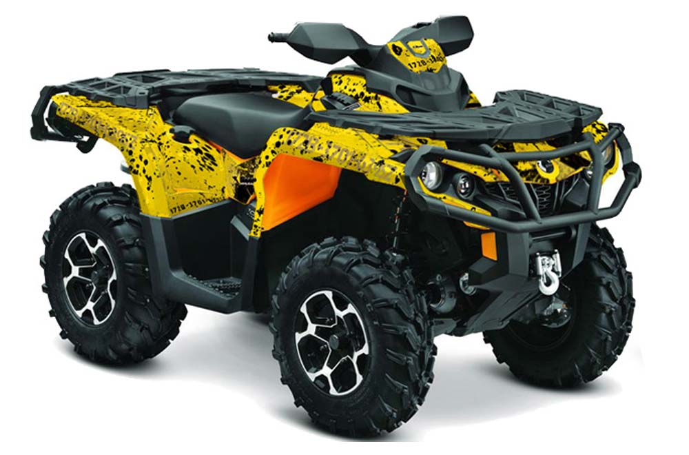 Can Am Outlander XMR / MAX / XT ATV Graphic Kit - 2006-2011 Meltdown Yellow