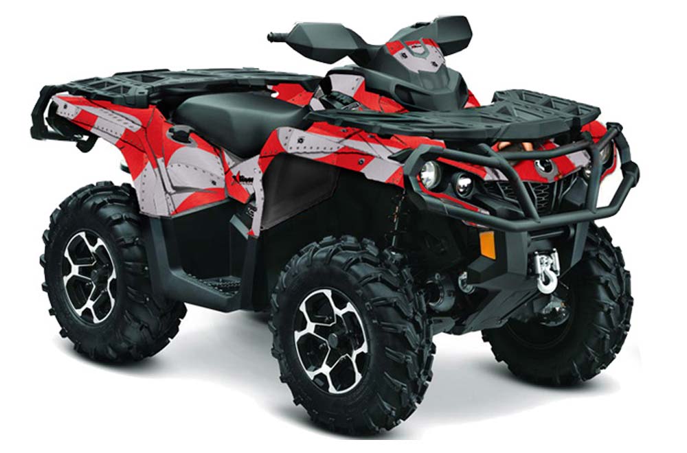 Can Am Outlander XMR / MAX / XT ATV Graphic Kit - 2006-2011 T Bomber Red