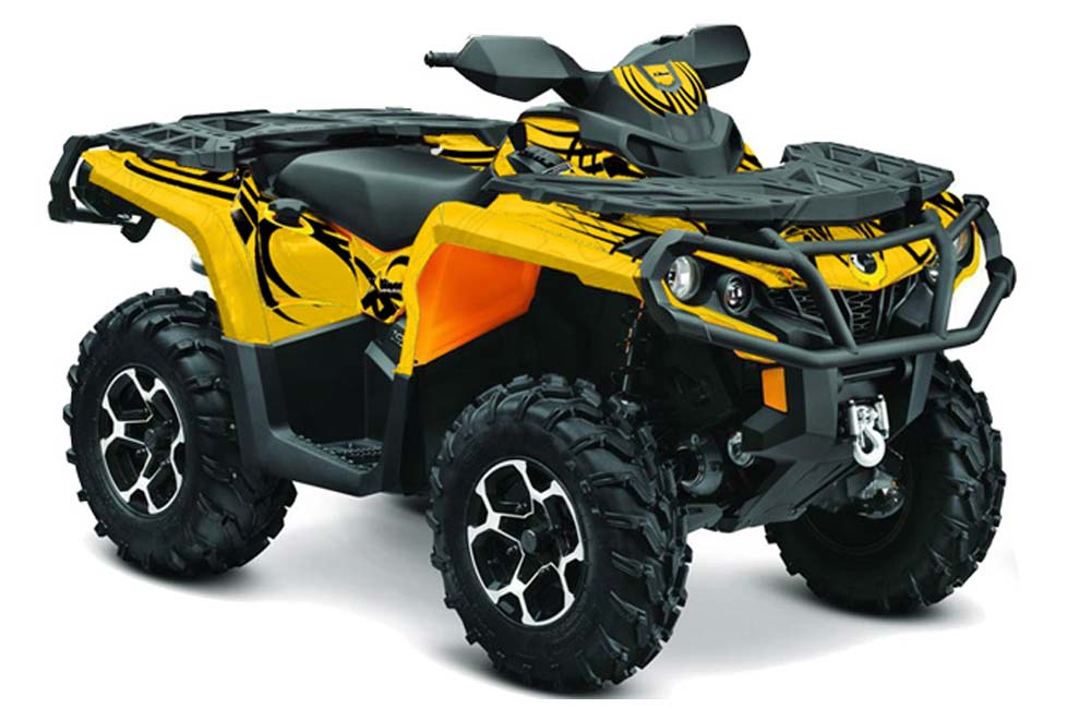 Can Am Outlander XMR / MAX / XT ATV Graphic Kit - 2006-2011 Tribe Yellow