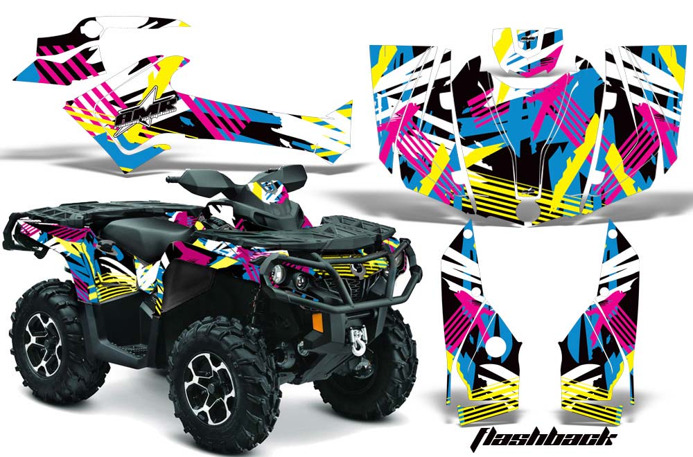 Can Am Outlander XMR / MAX / XT ATV Graphic Kit - 2006-2011 Flashback