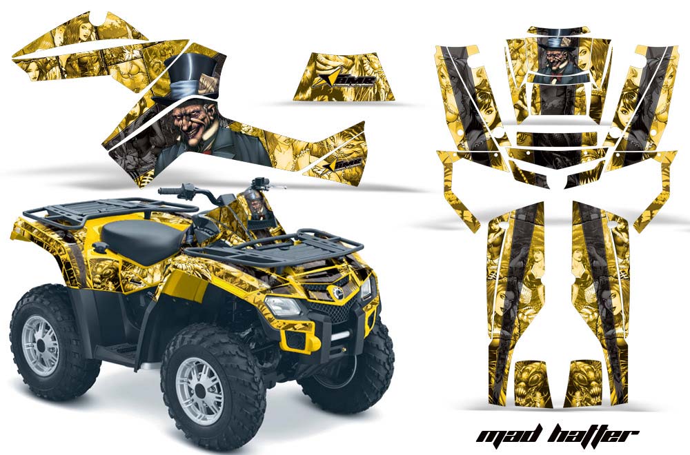 Can Am Outlander EFI 500 / 650 ATV Custom Graphic Kit - 2012-2015