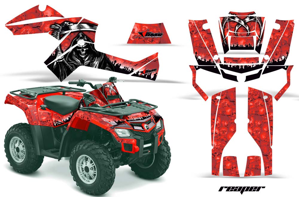 Can Am Outlander EFI 500 / 650 ATV Graphic Kit - 2012-2015 Reaper Red