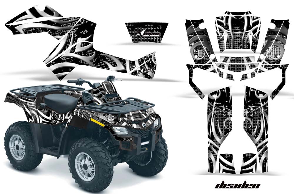 Can Am Outlander EFI 500 / 650 ATV Graphic Kit - 2012-2015 Deaden Black