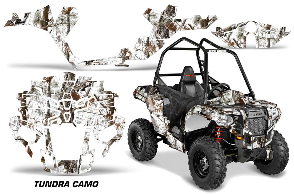 Polaris Sportsman ACE 325 / 570 ATV Graphic Kit - 2014-2016 Tundra Snow Camo
