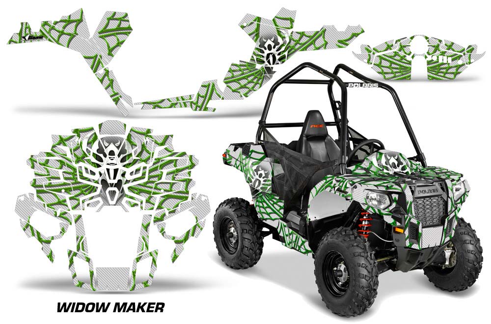 Polaris Sportsman ACE 325 / 570 ATV Graphic Kit - 2014-2016 Widow Maker Green