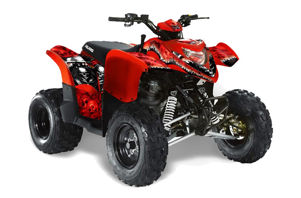 Polaris Phoenix 200 ATV Graphic Kit - 2005-2016 Reaper Red