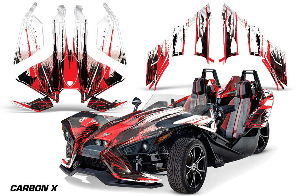Polaris Slingshot SL Graphic Kit - All Years Up To 2020 Carbon X Red