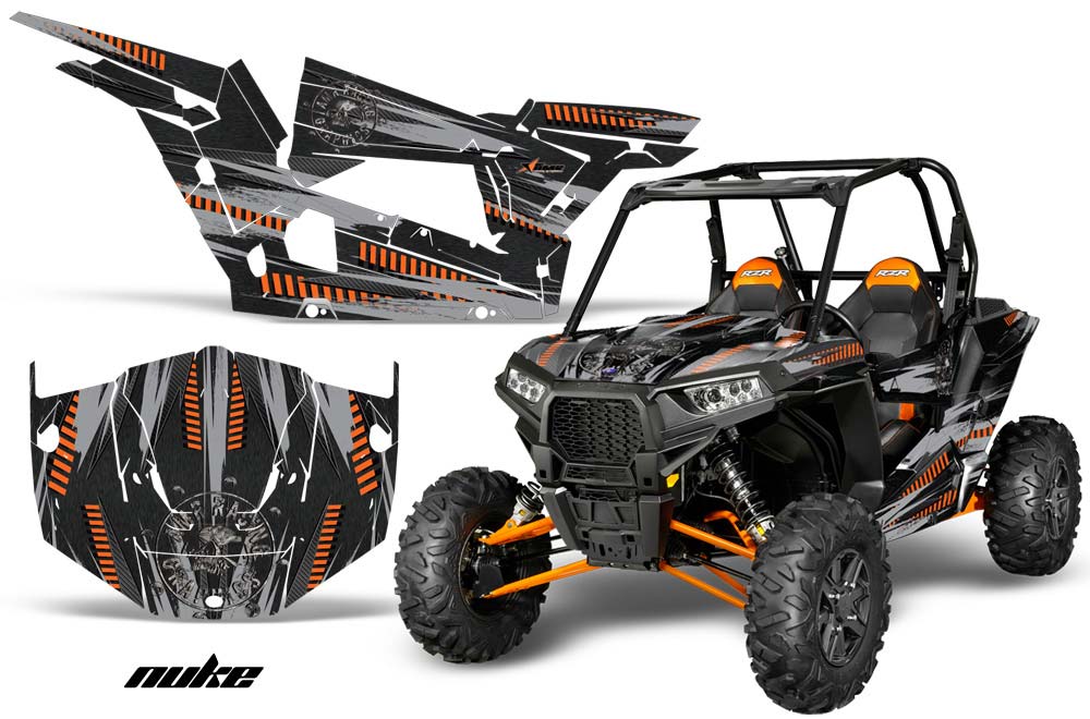 Polaris RZR 1000 XP 2 Door Graphic Kit - 2013-2016 Nuke Orange