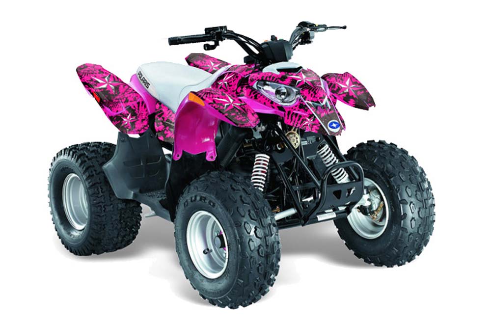 Polaris Predator 90 ATV Graphic Kit - 2002-2011 Northstar Pink