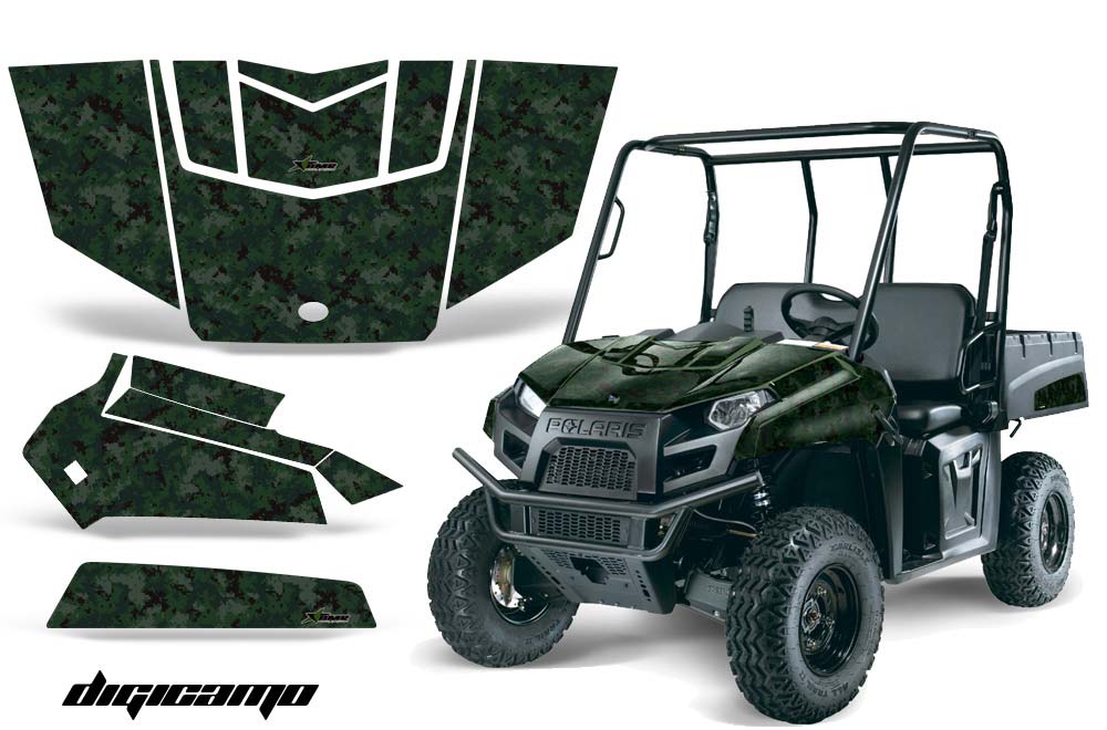 Polaris Ranger EV Electric Graphic Kit - 2009-2015 Digi Camo Green