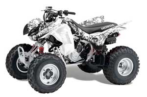 Honda TRX 300EX ATV Graphic Kit - 2007-2013 Reaper White
