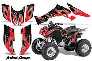 Honda TRX 300EX ATV Graphic Kit - 2007-2013 Tribal Flame Red