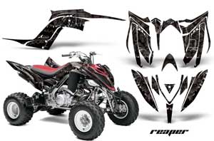 Yamaha Raptor 700 ATV Graphic Kit - 2006-2012 Reaper Black