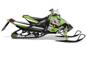 Arctic Cat Sno Pro Race 500 / 600 Sled Graphic Kit - 2008-2011 T Bomber Green