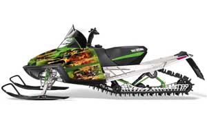 Arctic Cat M Series / Crossfire Sled Graphic Kit - All Years Firestorm Green
