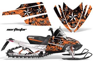 Arctic Cat M Series / Crossfire Sled Graphic Kit - All Years North Star Orange