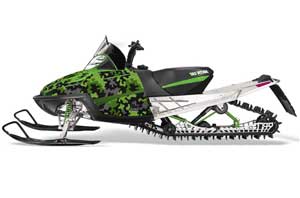 Arctic Cat M Series / Crossfire Sled Graphic Kit - All Years Camoplate Green