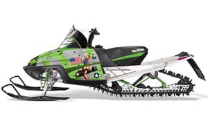 Arctic Cat M Series / Crossfire Sled Graphic Kit - All Years T Bomber Green