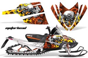 Arctic Cat M Series / Crossfire Sled Graphic Kit - All Years Motorhead Orange