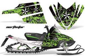 Arctic Cat M Series / Crossfire Sled Graphic Kit - All Years North Star Green