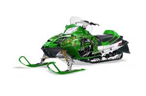 Arctic Cat Firecat F5 / F6 / F7 Sled Graphic Kit - 2003-2006 Reaper Green