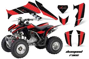 Honda TRX 250EX / 250R / 250X ATV Graphic Kit - 2006-2018 Diamond Race Red