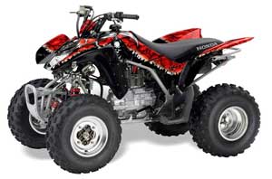 Honda TRX 250EX / 250R / 250X ATV Graphic Kit - 2006-2018 Reaper Red