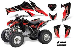 Honda TRX 250EX / 250R / 250X ATV Graphic Kit - 2006-2018 Tribal Flames Red