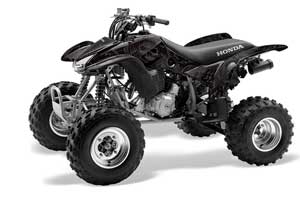 Honda TRX 400EX ATV Graphic Kit - 1999-2007 Skulls n Hammers Black