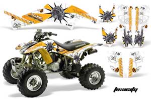 Honda TRX 400EX ATV Graphic Kit - 1999-2007 Toxicity Yellow